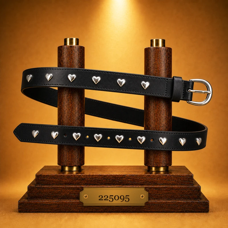 ceinture en cuir avec détail 225095