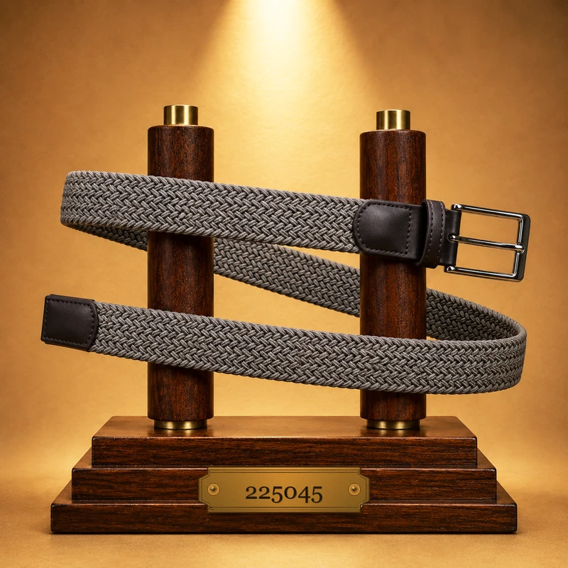 Ledergürtel geflochtene Form 225045