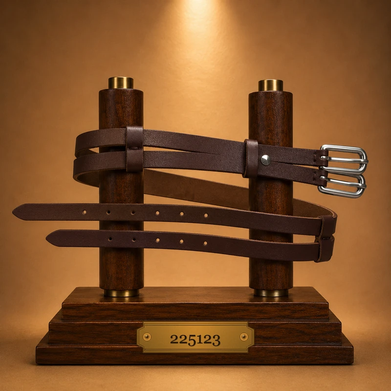 multi-strap leather belt 225123