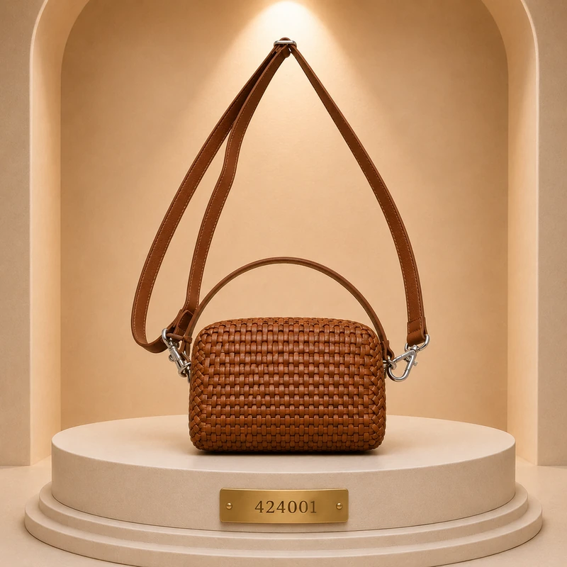 woven-textured mini shoulder bag 424001
