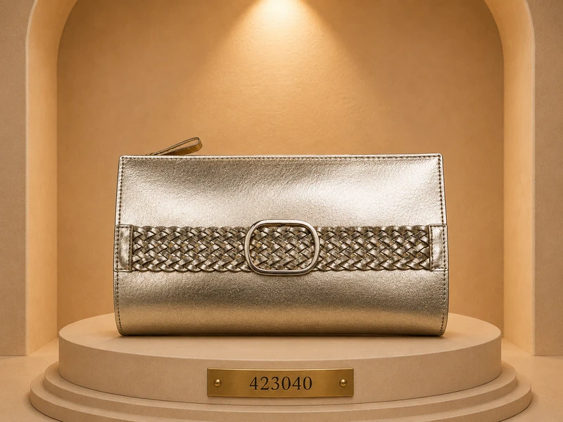 pochette clutch avec rabat et chaîne 423040
