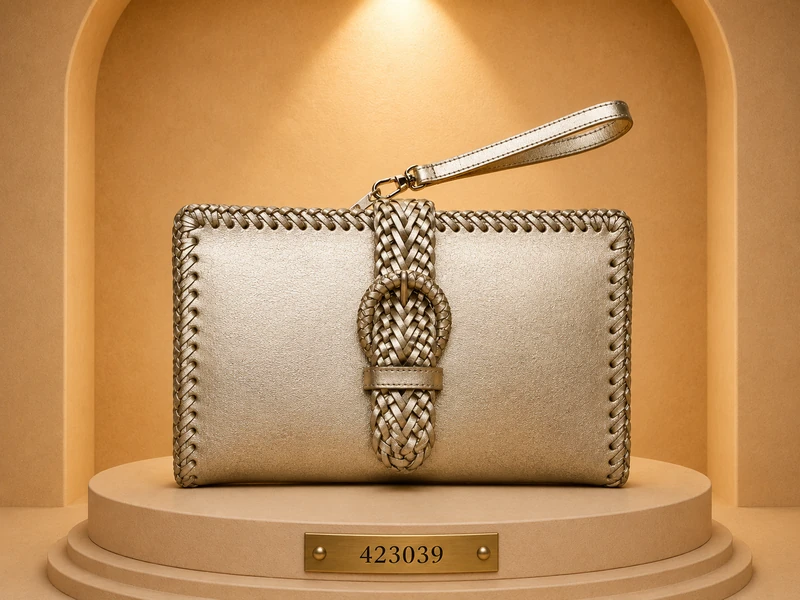 buckled-flap clutch bag 423039
