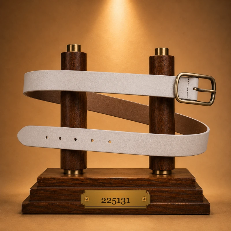 stitch-detail leather belt 225131