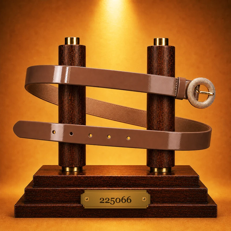 Ledergürtel mit Ringschnalle 225066